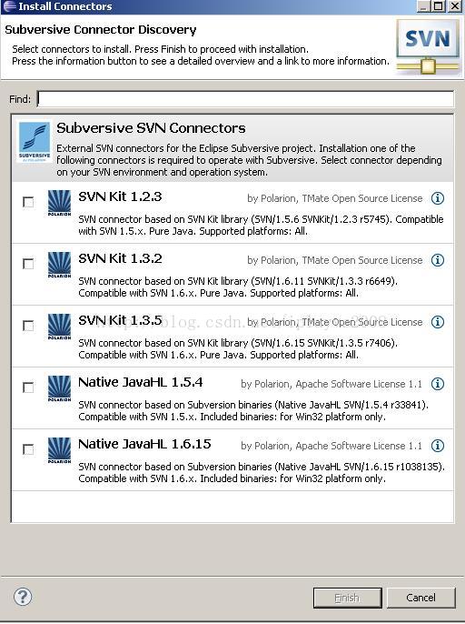  Eclipse启动时总是提示“subversive connector discovery”解决方案